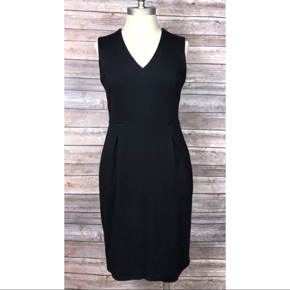 Banana Republic Sheath Dress Black Career Size 2